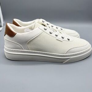 Aldo McEnroe Sneakers Mens Size 9 White Tan Casual‎ Low Top Shoes Preppy NIB